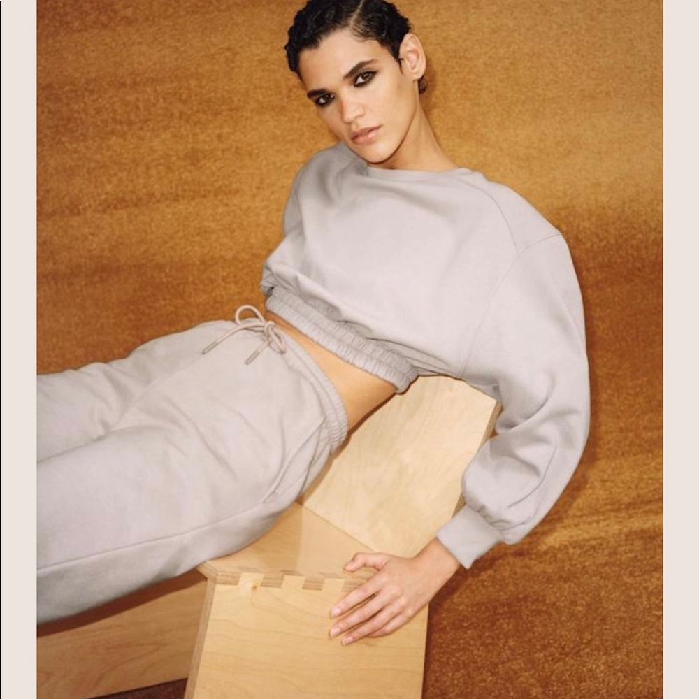 Zara Limitless Contour Cropped Sweatshirt